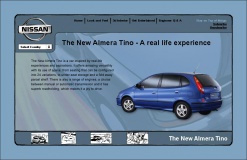 2002 - Nissan Almera Microsite Home